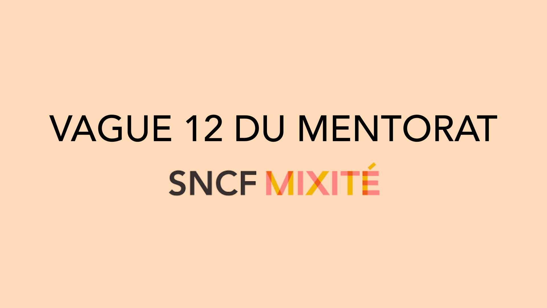 Vague 12 SNCF Mixité