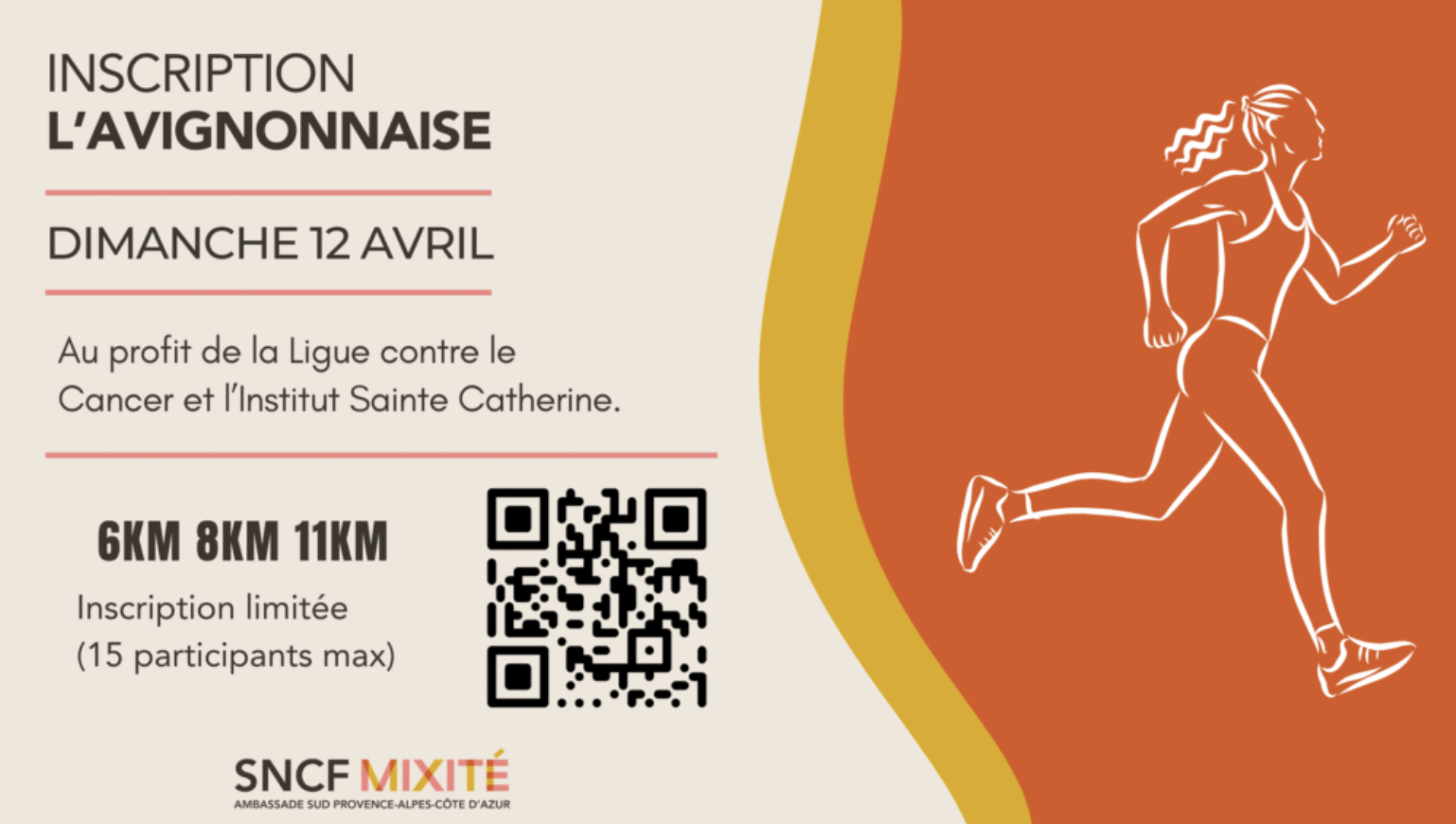 image avec un QRCODE pour la course